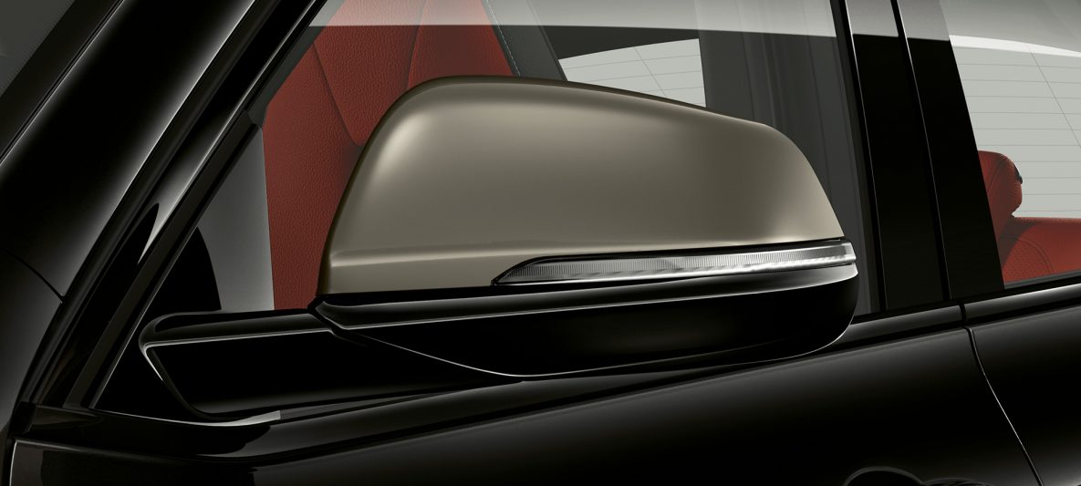 Außenspiegelkappen in Ceriumgrau BMW X2 M35i Saphirschwarz metallic F39 Exterieur
